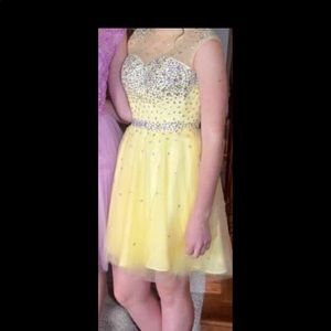 Yellow Homecoming Dress